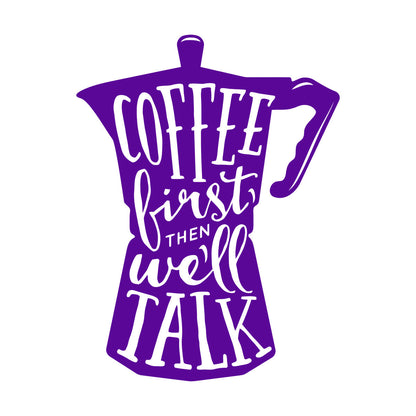 Vinyl Art Sticker Words On Coffee Pot Quotes About Coffee Shop N Do Not Damage The Wall Surface