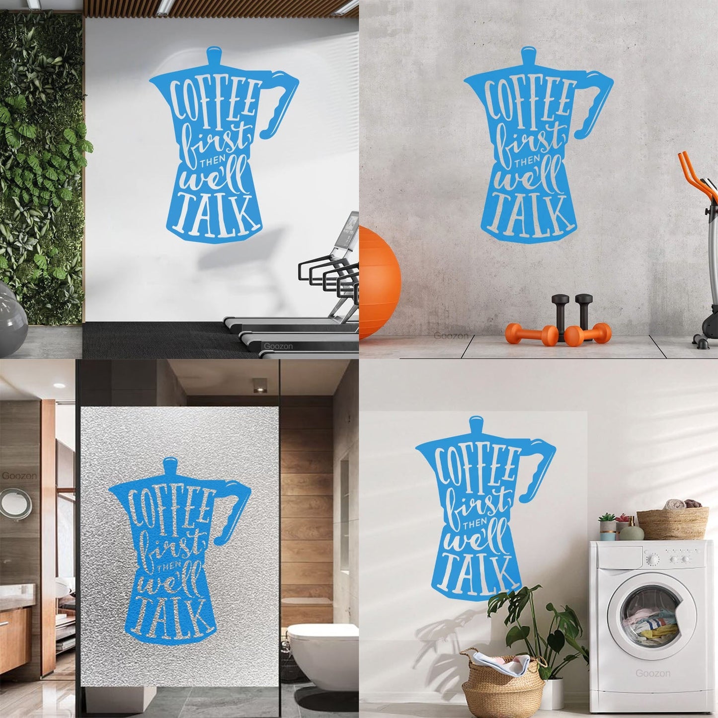 Vinyl Art Sticker Words On Coffee Pot Quotes About Coffee Shop N Do Not Damage The Wall Surface