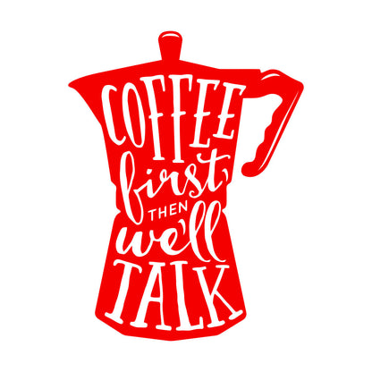 Vinyl Art Sticker Words On Coffee Pot Quotes About Coffee Shop N Do Not Damage The Wall Surface