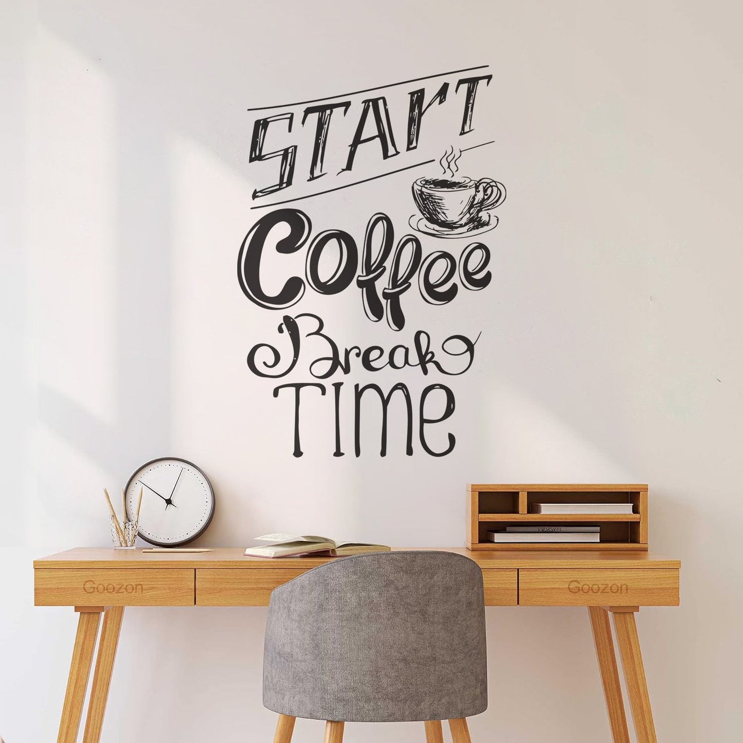 Lettering Decals Start Coffee Break Time Lettering Kitchen Cup Equipped With Transfer Film Kit