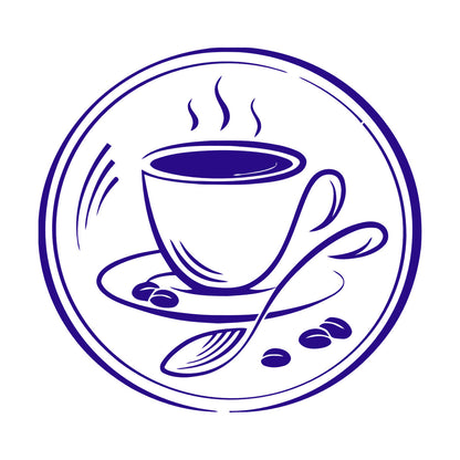 Wall Decals Paster Paper Coffee Couple Grain Coffee Shop Restaurant Multiple Size Options