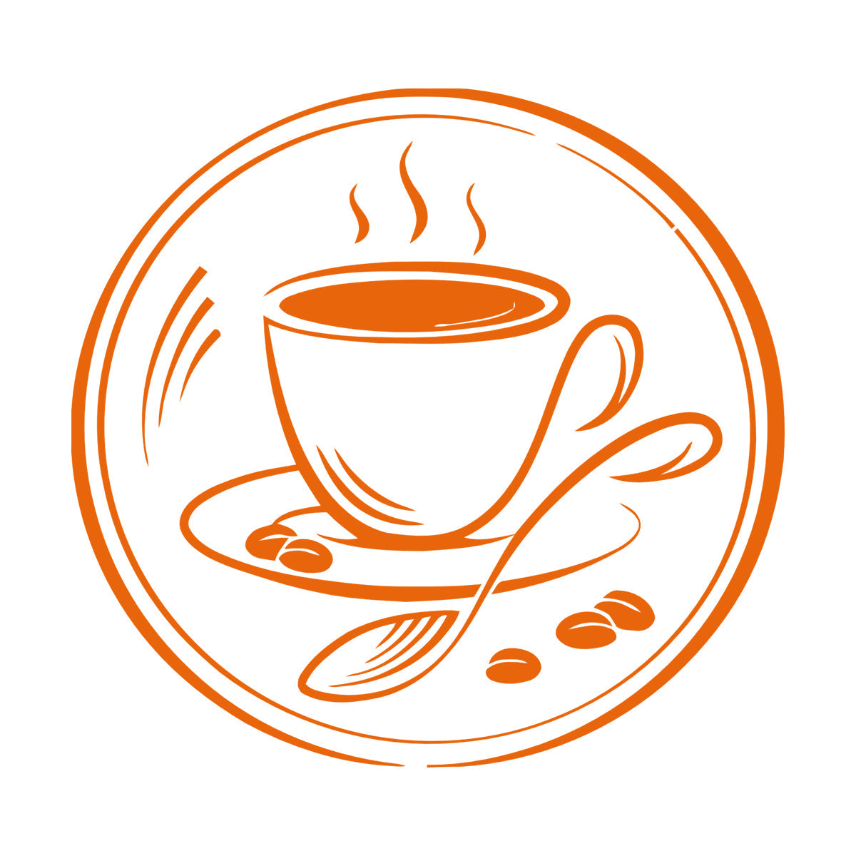 Wall Decals Paster Paper Coffee Couple Grain Coffee Shop Restaurant Multiple Size Options