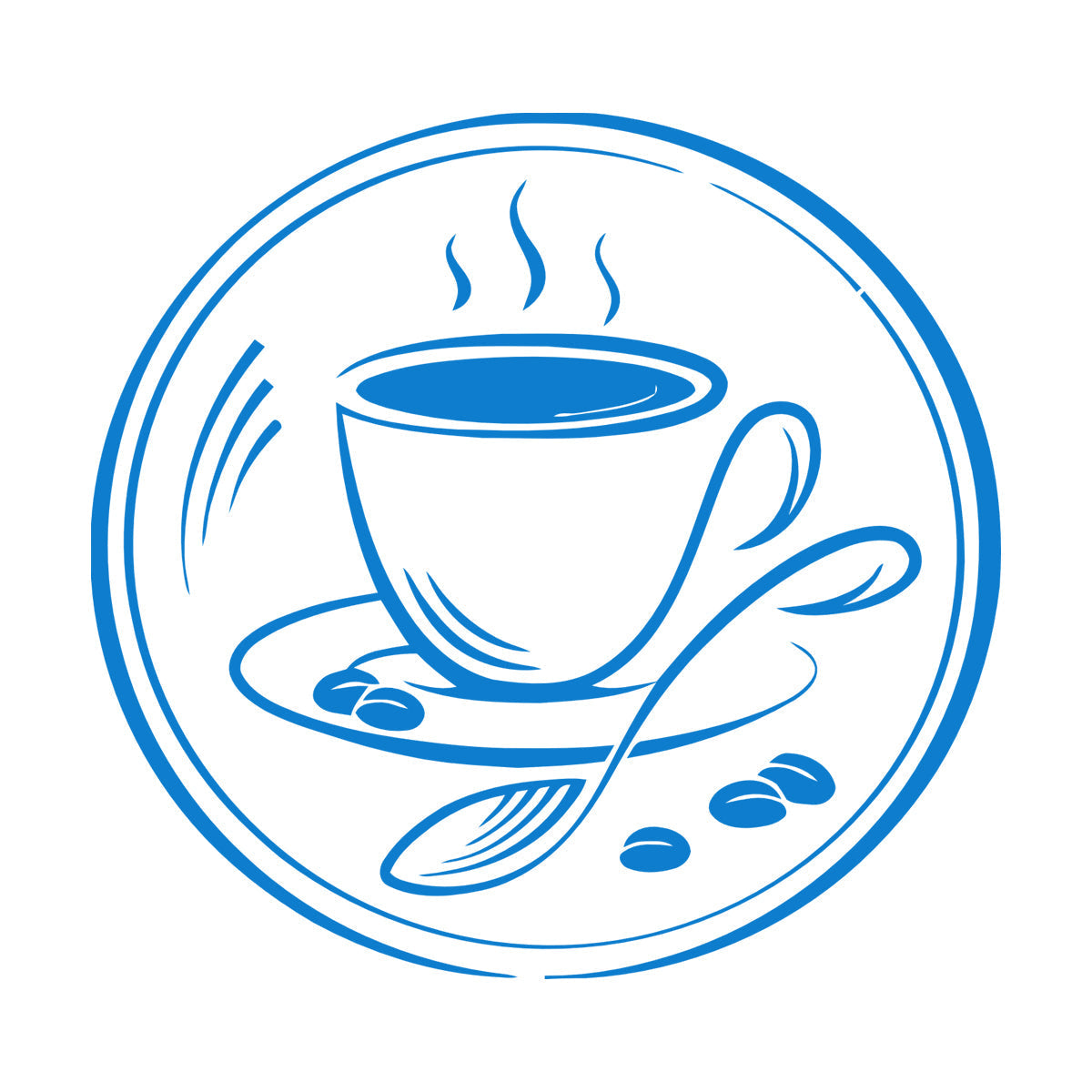 Wall Decals Paster Paper Coffee Couple Grain Coffee Shop Restaurant Multiple Size Options