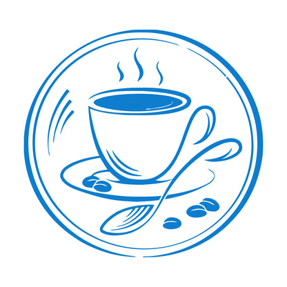 Wall Decals Paster Paper Coffee Couple Grain Coffee Shop Restaurant Multiple Size Options