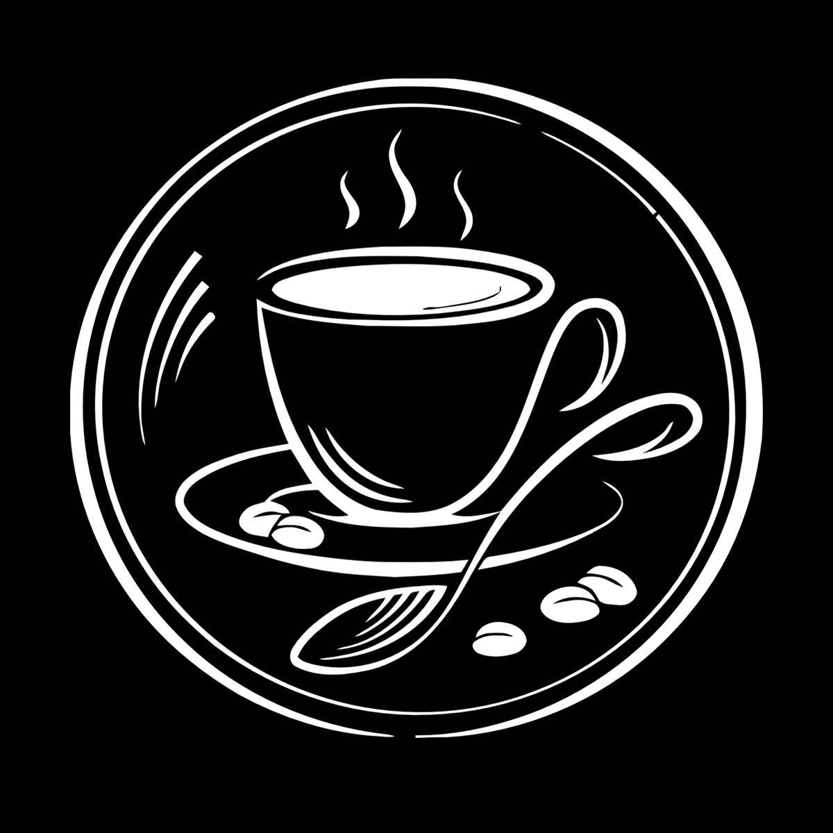 Wall Decals Paster Paper Coffee Couple Grain Coffee Shop Restaurant Multiple Size Options