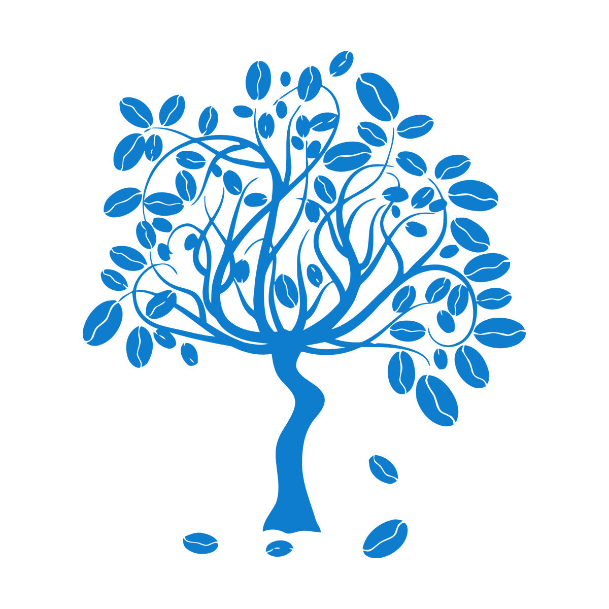 Engraving Decals Coffee Tree Fruit Ripe Smell The Aroma Coffee Bar Can Modify And Add Information