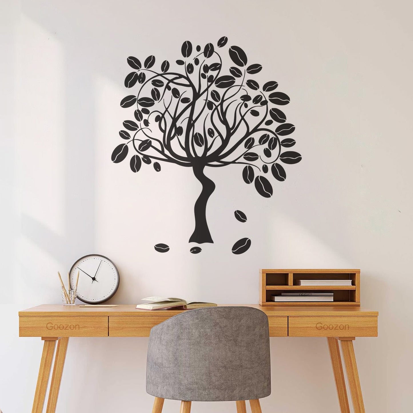 Engraving Decals Coffee Tree Fruit Ripe Smell The Aroma Coffee Bar Can Modify And Add Information