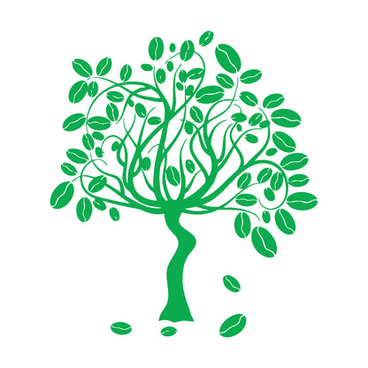 Engraving Decals Coffee Tree Fruit Ripe Smell The Aroma Coffee Bar Can Modify And Add Information