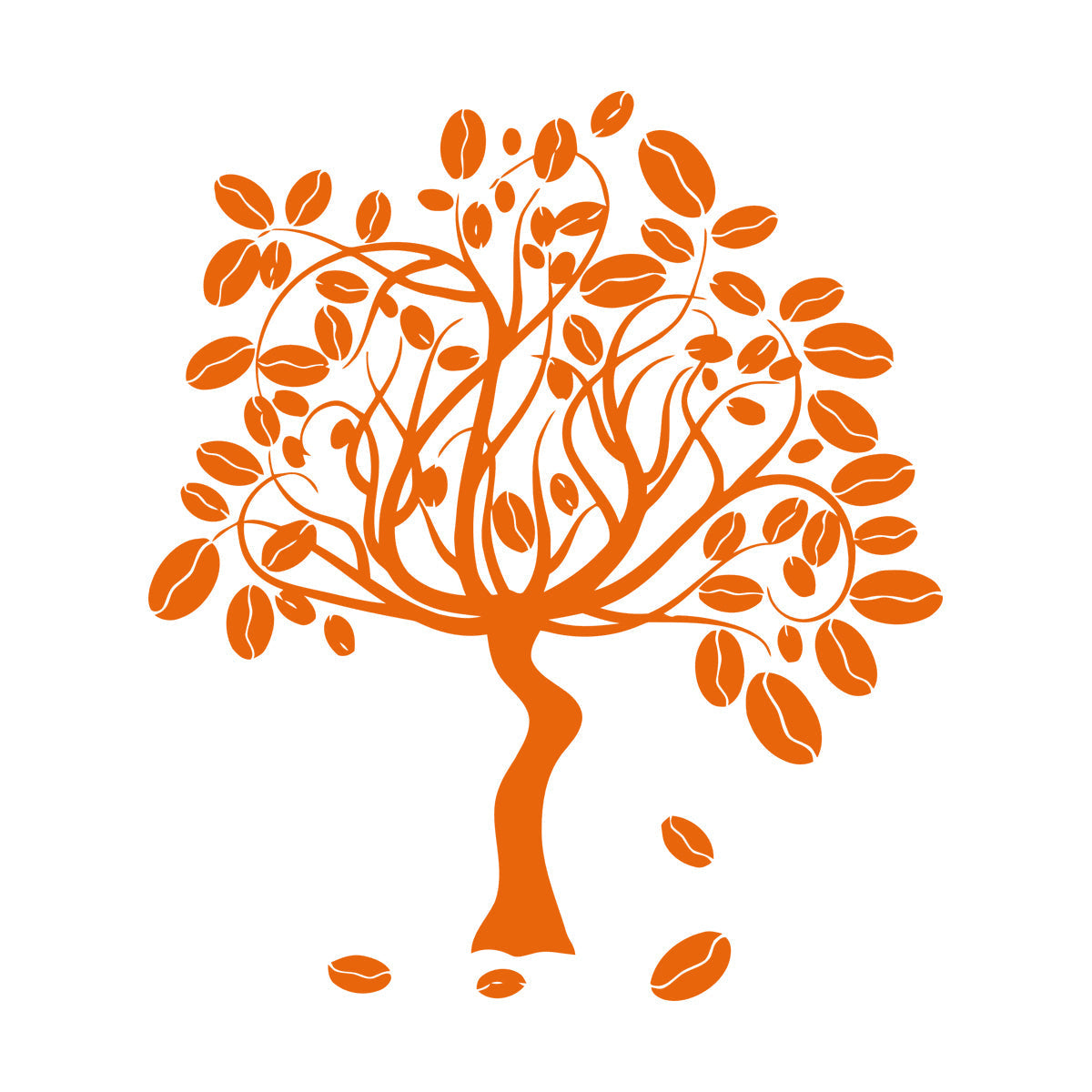 Engraving Decals Coffee Tree Fruit Ripe Smell The Aroma Coffee Bar Can Modify And Add Information