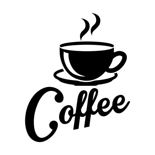 Wall Stickers Paster Paper Kitchen Coffee Shop Cup Wall Beautification