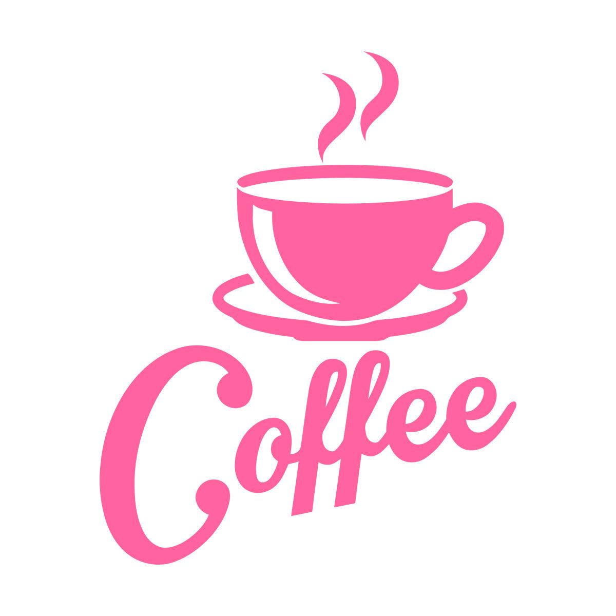 Wall Stickers Paster Paper Kitchen Coffee Shop Cup Wall Beautification