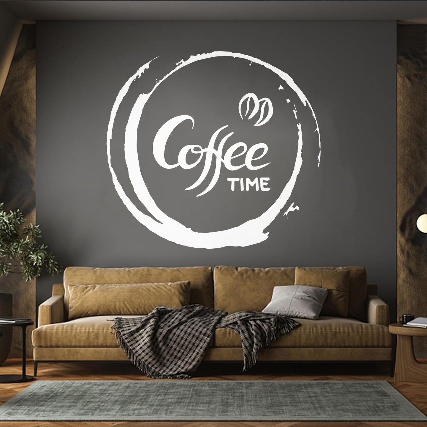Fine Carving Decals Coffee Time Kitchen Cafe Home Store Decoration