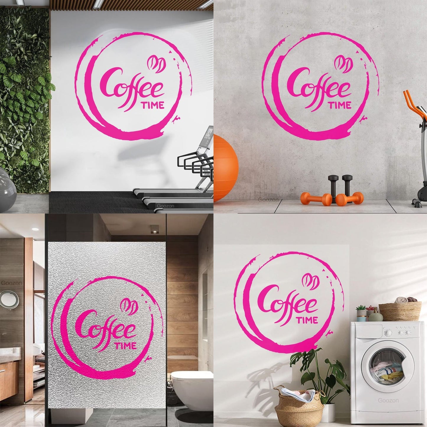 Fine Carving Decals Coffee Time Kitchen Cafe Home Store Decoration