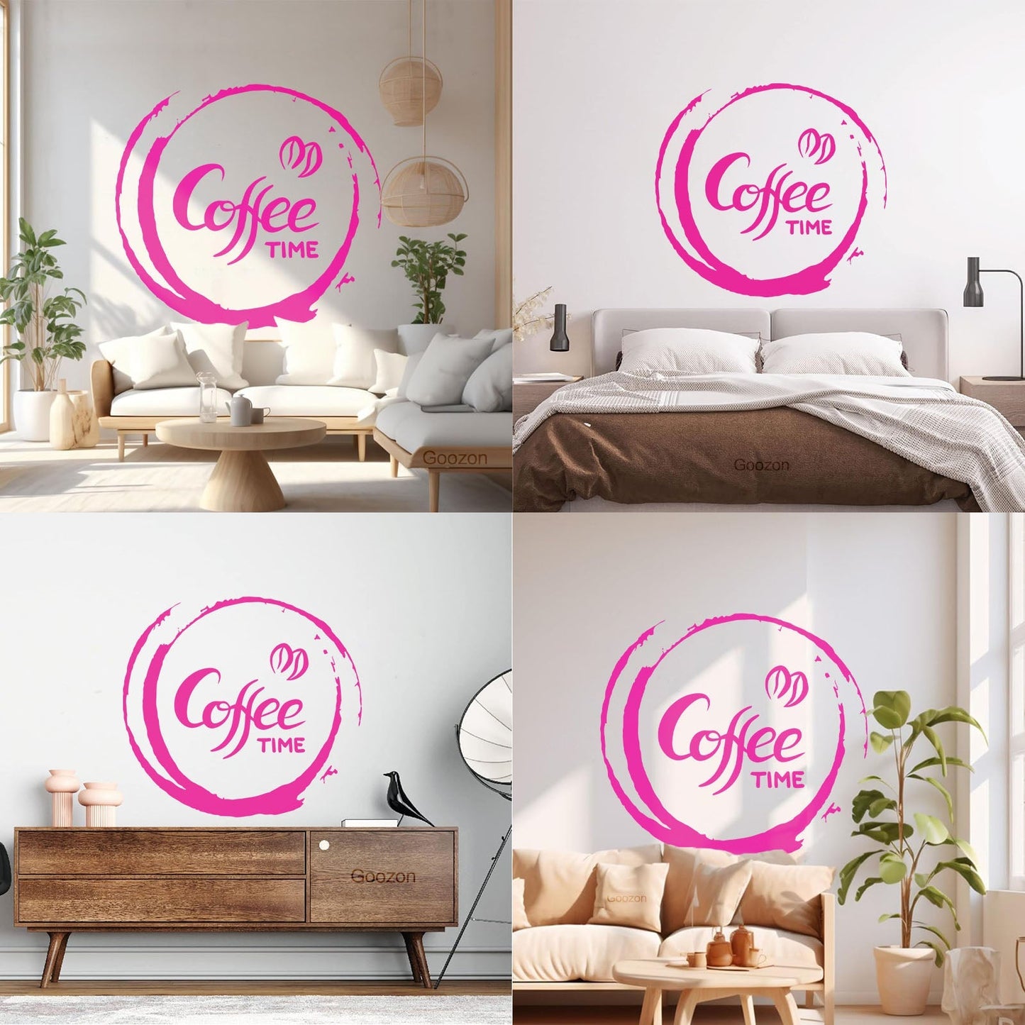 Fine Carving Decals Coffee Time Kitchen Cafe Home Store Decoration