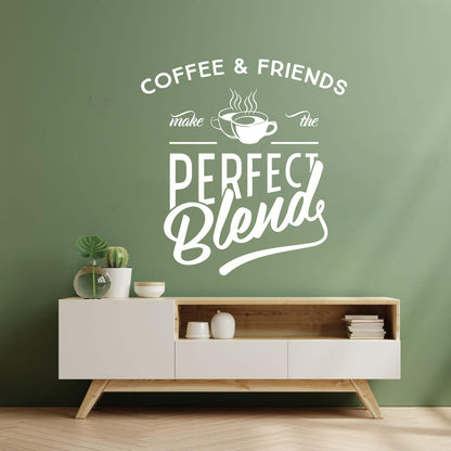 Vinyl Art Sticker Quotes Words About Coffee Aroma Store Tattoo Culture