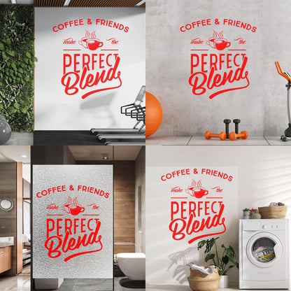 Vinyl Art Sticker Quotes Words About Coffee Aroma Store Tattoo Culture