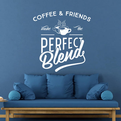 Vinyl Art Sticker Quotes Words About Coffee Aroma Store Tattoo Culture