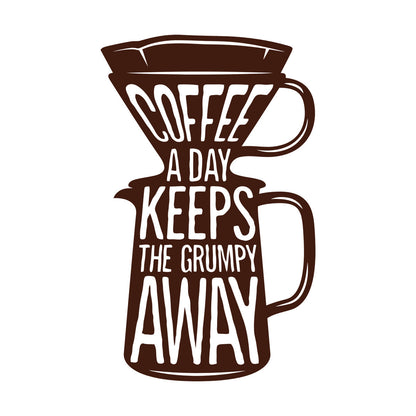Engraving Stickers Words On Coffee Pot Quotes About Coffee Removable Without Leaving Glue