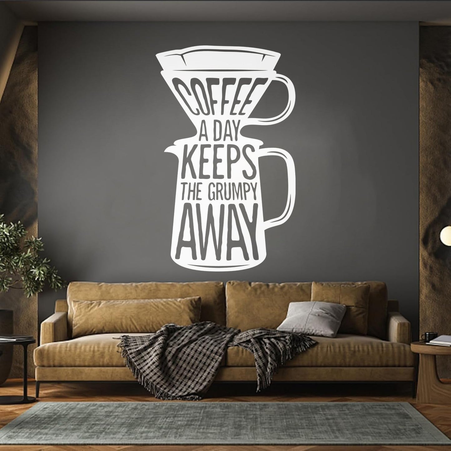 Engraving Stickers Words On Coffee Pot Quotes About Coffee Removable Without Leaving Glue