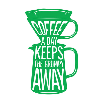 Engraving Stickers Words On Coffee Pot Quotes About Coffee Removable Without Leaving Glue