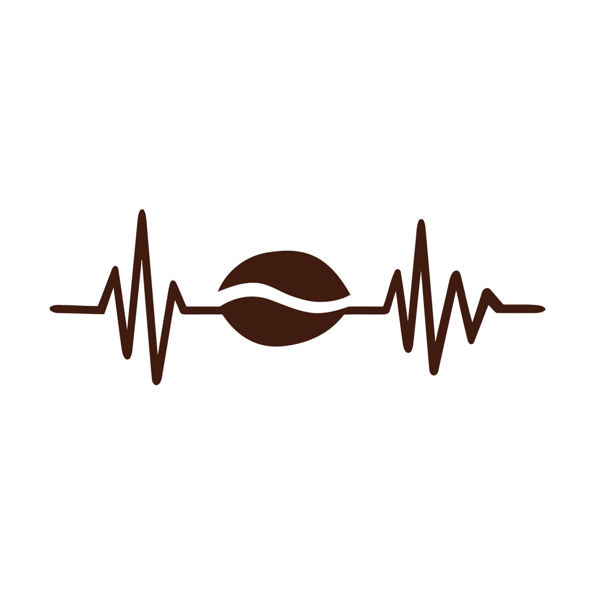 Mural And Wall Vinyl Decal Cardiogram Coffee Bean Kitchen Cafe Restaurant It Won'T Fall Off