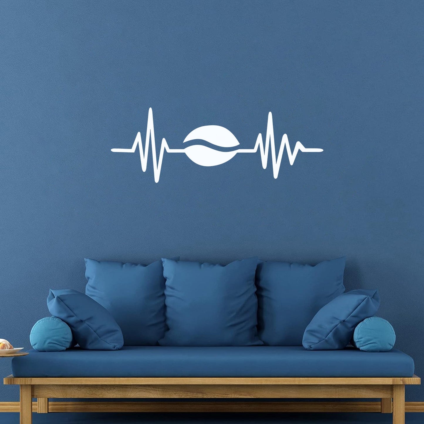 Mural And Wall Vinyl Decal Cardiogram Coffee Bean Kitchen Cafe Restaurant It Won'T Fall Off