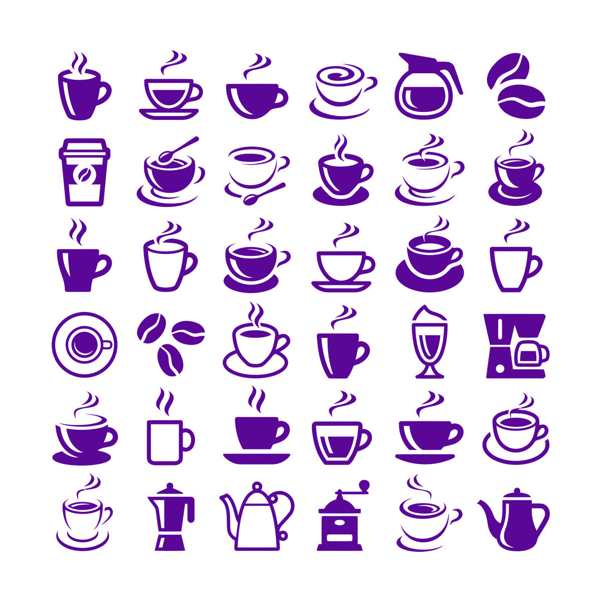 Coffee Beans Hot Drinks Cup And Spoon Bar Logo Cafe Cappuccino Latte Fine Carving Decals Car Body Decoration