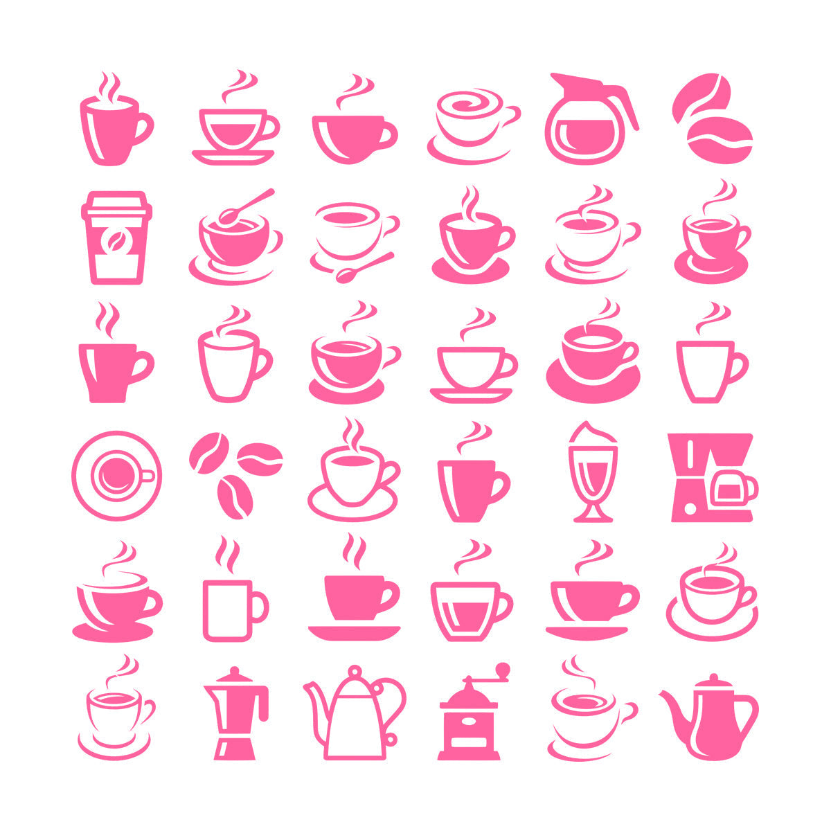 Coffee Beans Hot Drinks Cup And Spoon Bar Logo Cafe Cappuccino Latte Fine Carving Decals Car Body Decoration