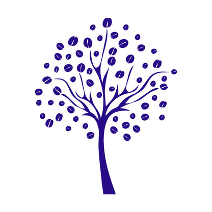 Lettering Decals Coffee Beans Tree Natural Kitchen Store Decoration