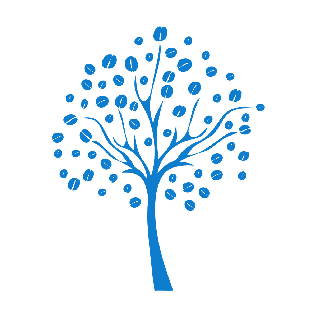 Lettering Decals Coffee Beans Tree Natural Kitchen Store Decoration