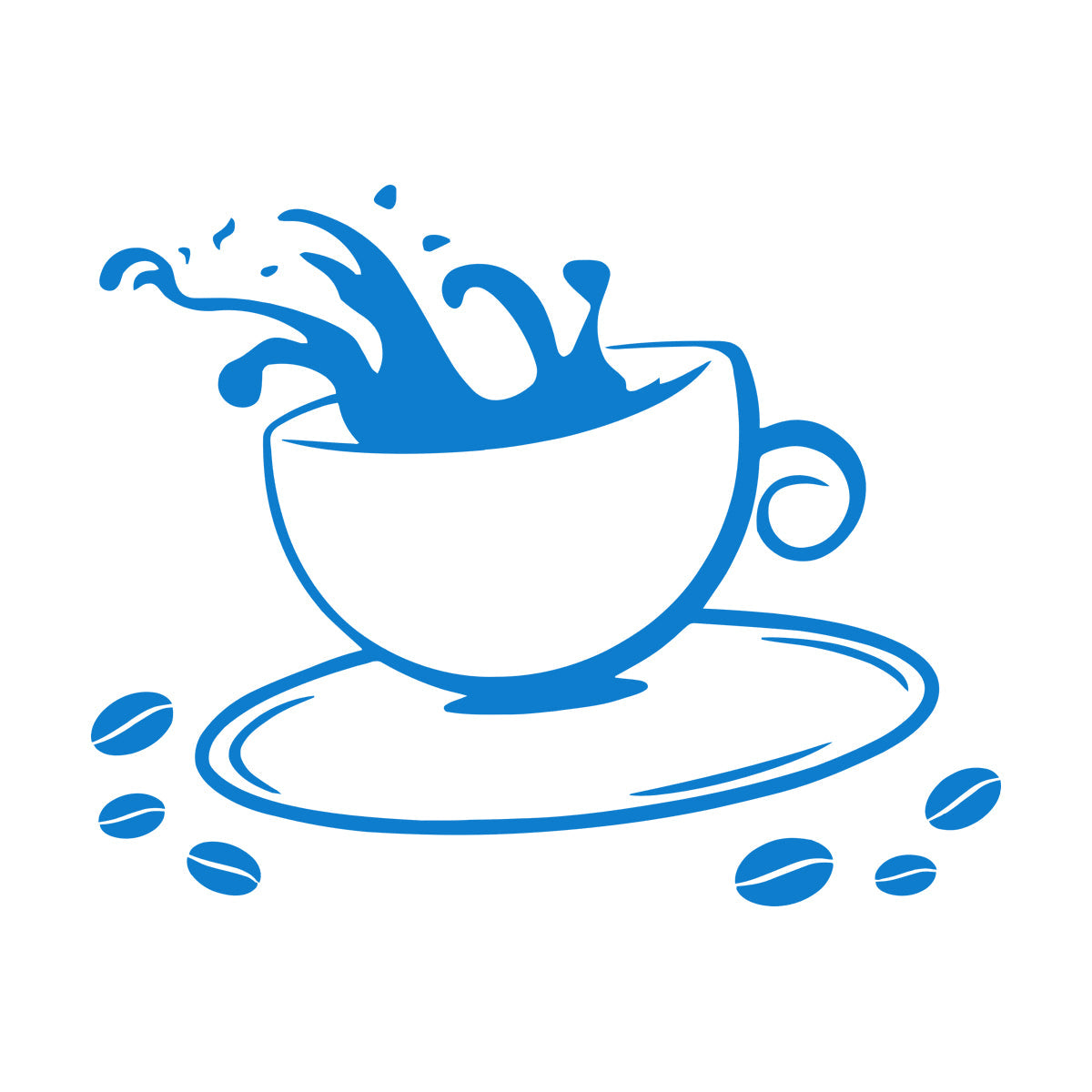 Lettering Stickers Coffee Cup House Dining Break Idea Removable Without Leaving Glue