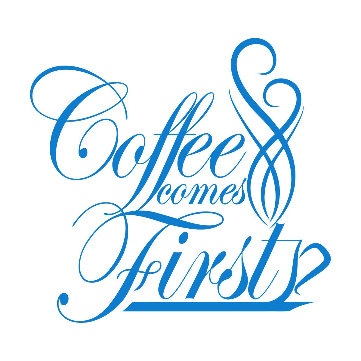 Engraving Decals Coffee Drink First Cup Kitchen House Easy Installation