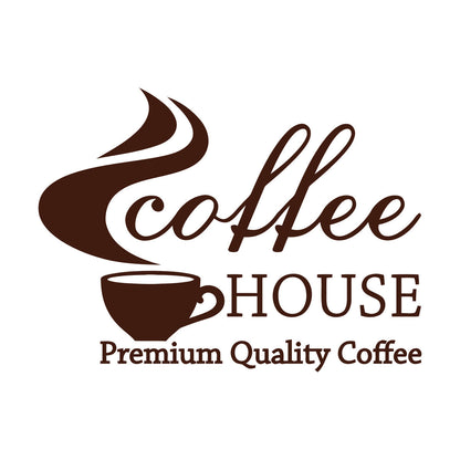Coffee House Cafe Bar Premium Quality Coffee Cup Mural And Wall Vinyl Decal Art Mural Painting