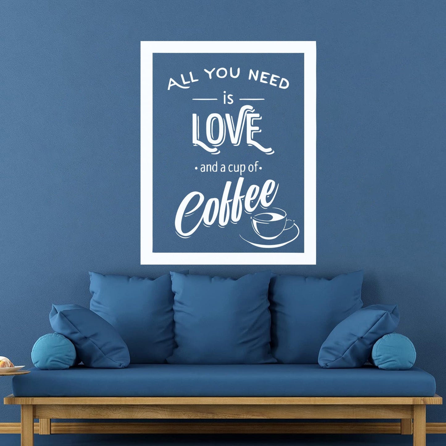 Wall Stickers Paster Paper Coffee House Cafe Cup Lover Shop Love Quote Multiple Size Options