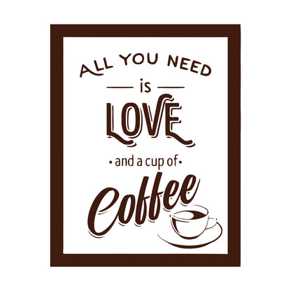 Wall Stickers Paster Paper Coffee House Cafe Cup Lover Shop Love Quote Multiple Size Options