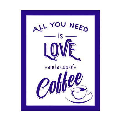 Wall Stickers Paster Paper Coffee House Cafe Cup Lover Shop Love Quote Multiple Size Options