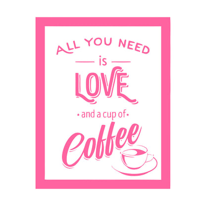 Wall Stickers Paster Paper Coffee House Cafe Cup Lover Shop Love Quote Multiple Size Options