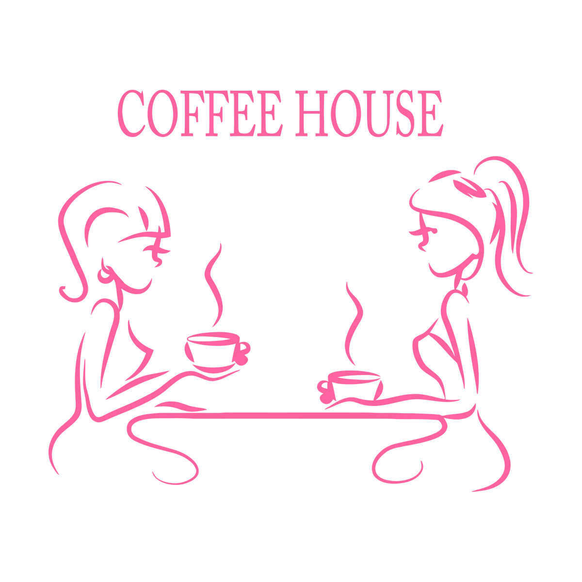 Fine Carving Stickers Coffee House Coffee Restaurant Logotype It Won'T Fall Off