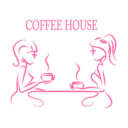 Fine Carving Stickers Coffee House Coffee Restaurant Logotype It Won'T Fall Off