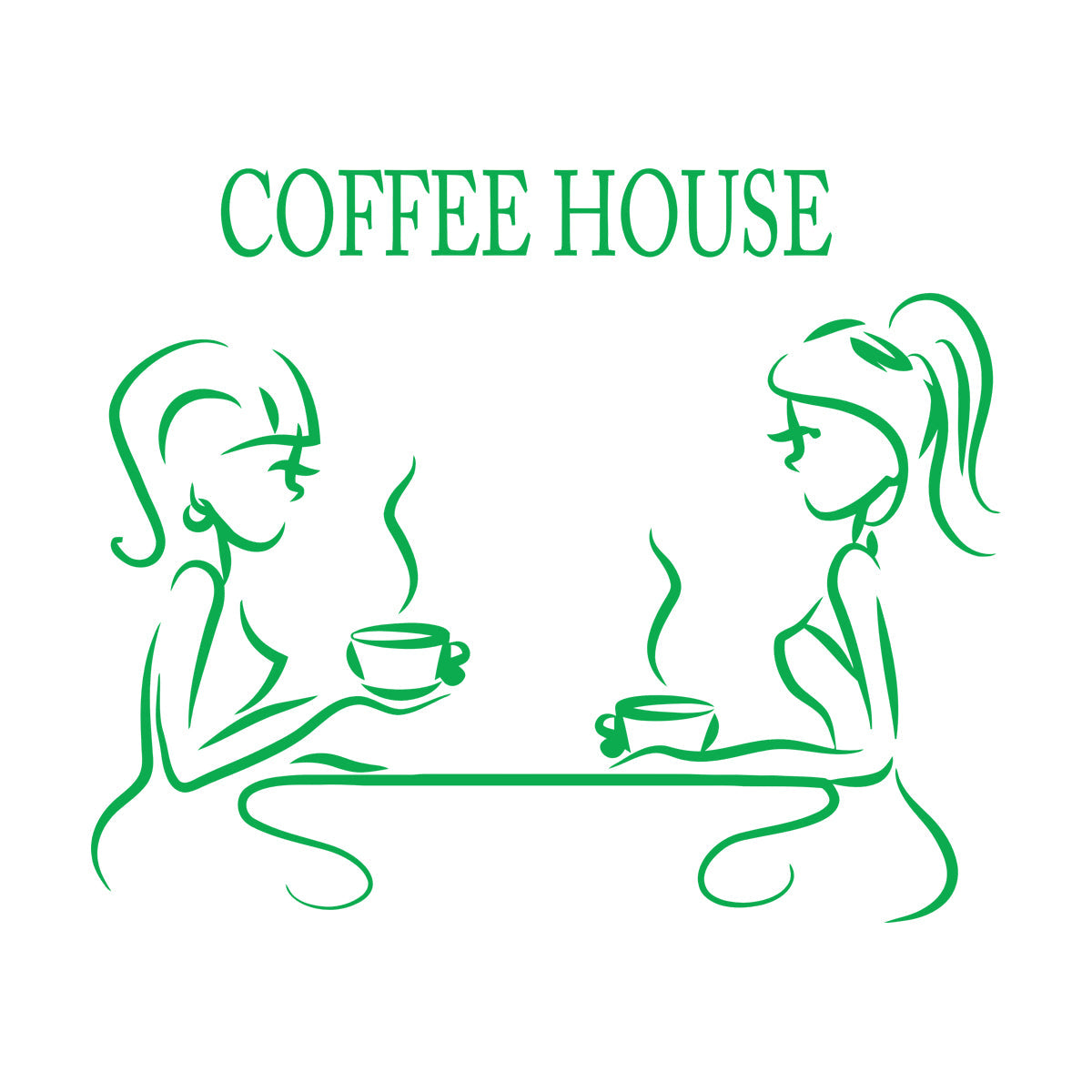 Fine Carving Stickers Coffee House Coffee Restaurant Logotype It Won'T Fall Off