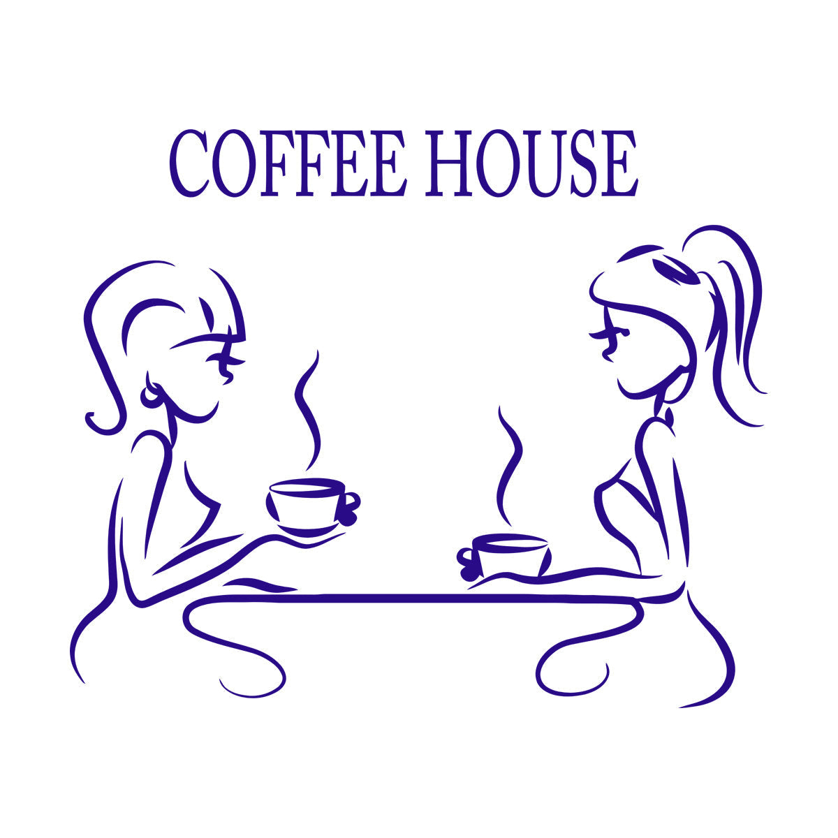 Fine Carving Stickers Coffee House Coffee Restaurant Logotype It Won'T Fall Off