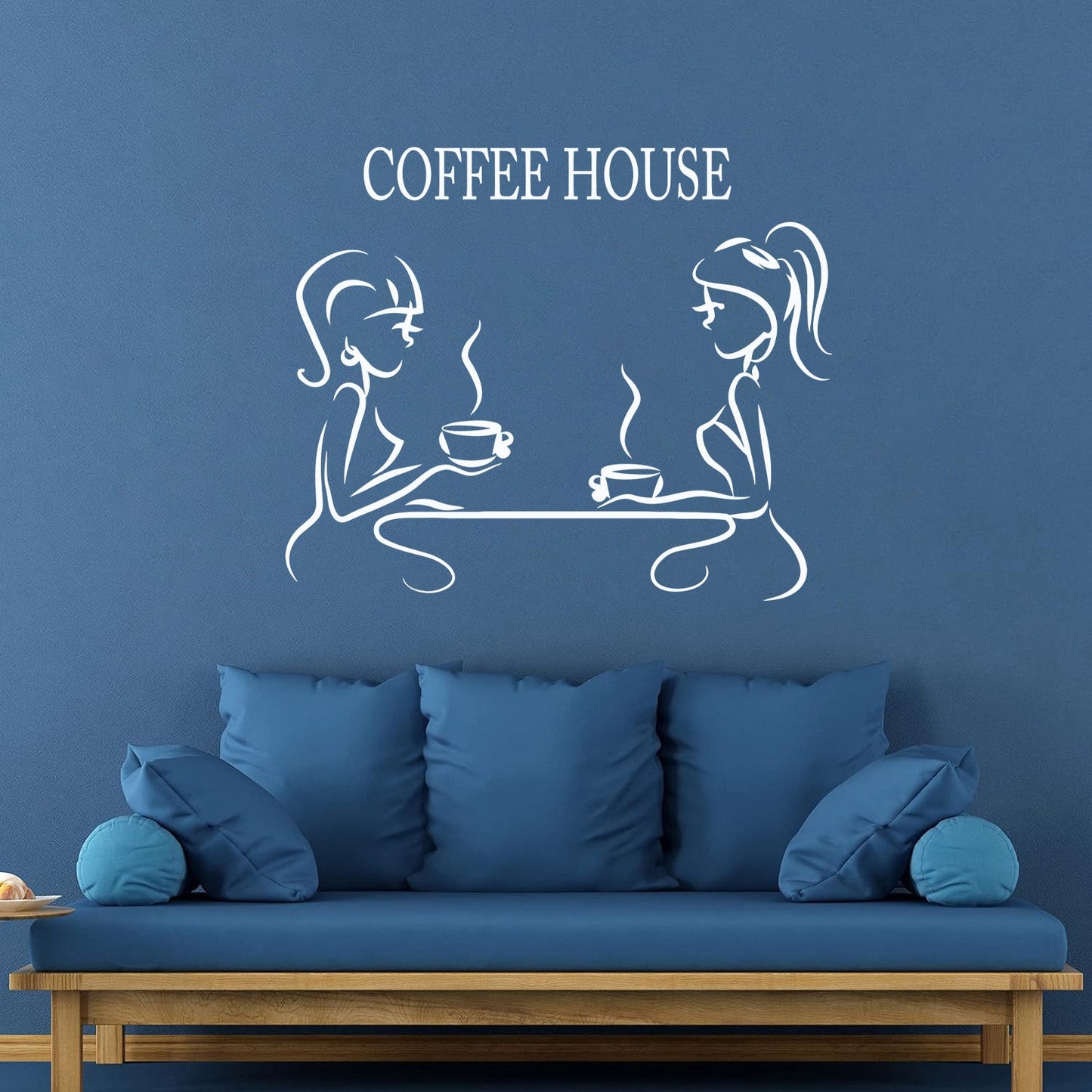 Fine Carving Stickers Coffee House Coffee Restaurant Logotype It Won'T Fall Off
