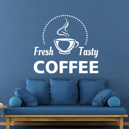 Wall Stickers Coffee House Cup Cafe Ation Personalized Customization