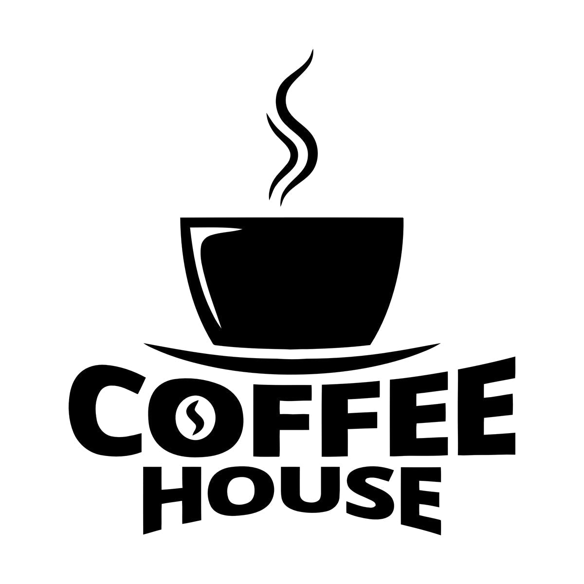 Fine Carving Decals Coffee House Cup Of Coffee Cafe Can Modify And Add Information