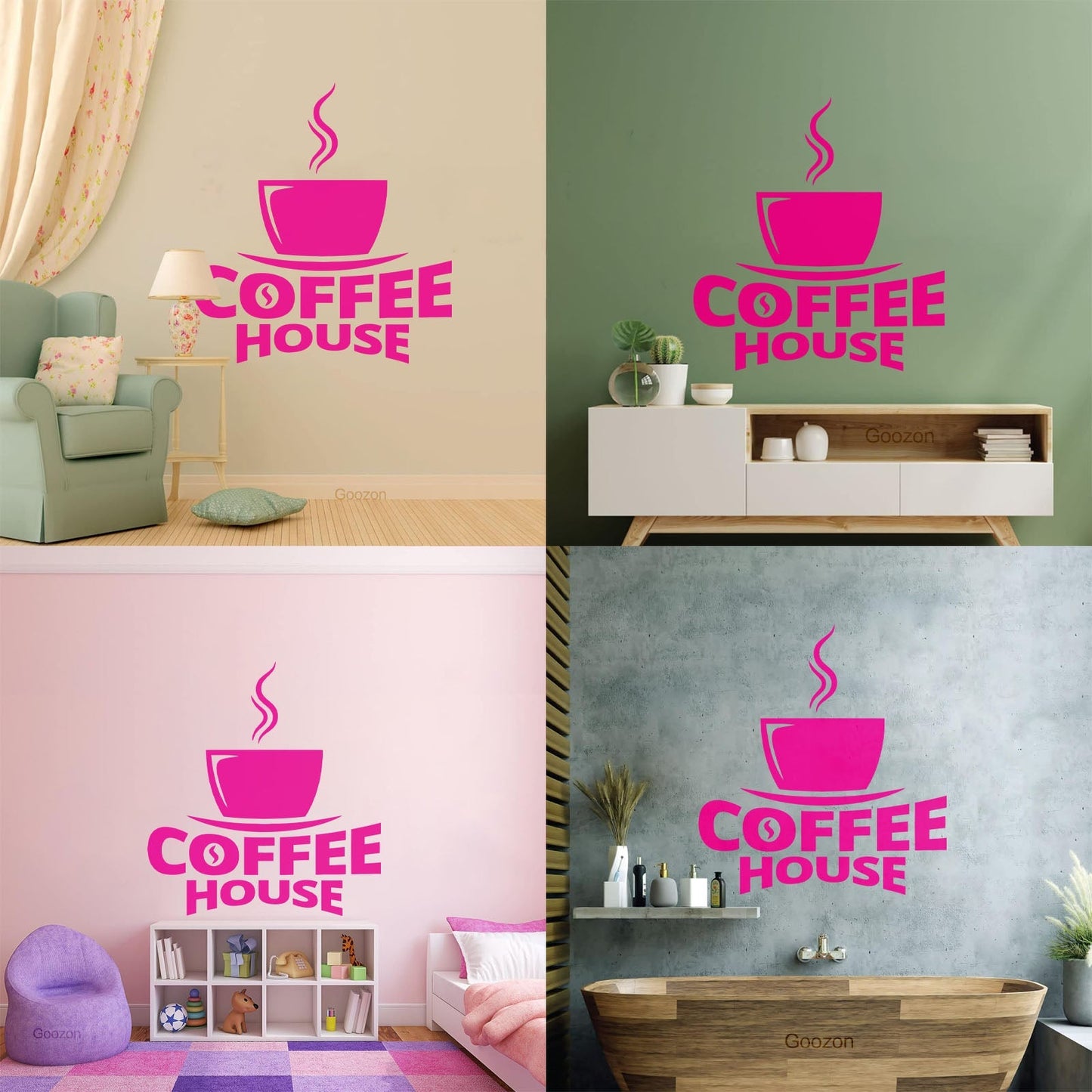 Fine Carving Decals Coffee House Cup Of Coffee Cafe Can Modify And Add Information