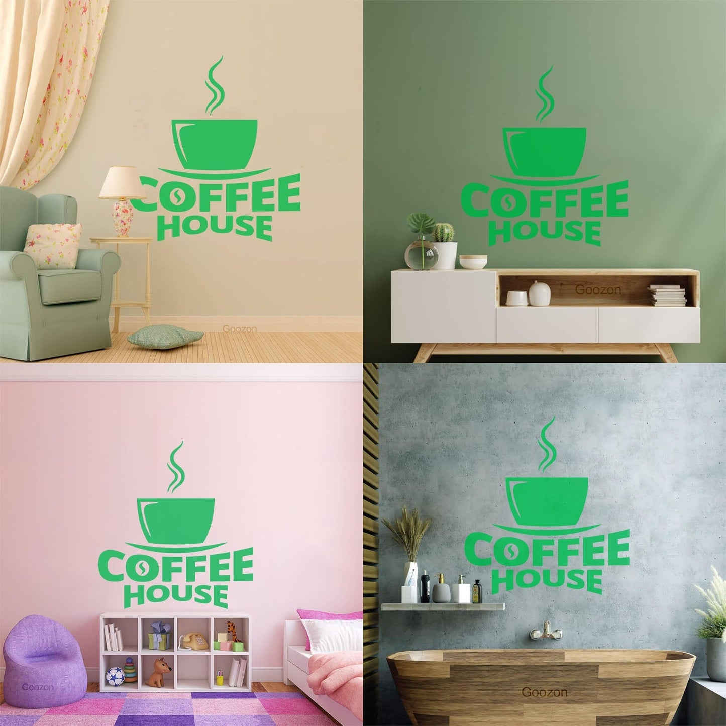 Fine Carving Decals Coffee House Cup Of Coffee Cafe Can Modify And Add Information