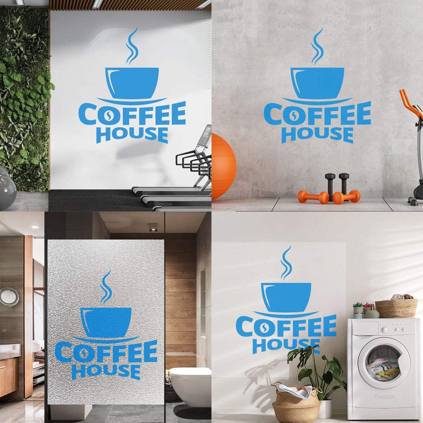 Fine Carving Decals Coffee House Cup Of Coffee Cafe Can Modify And Add Information