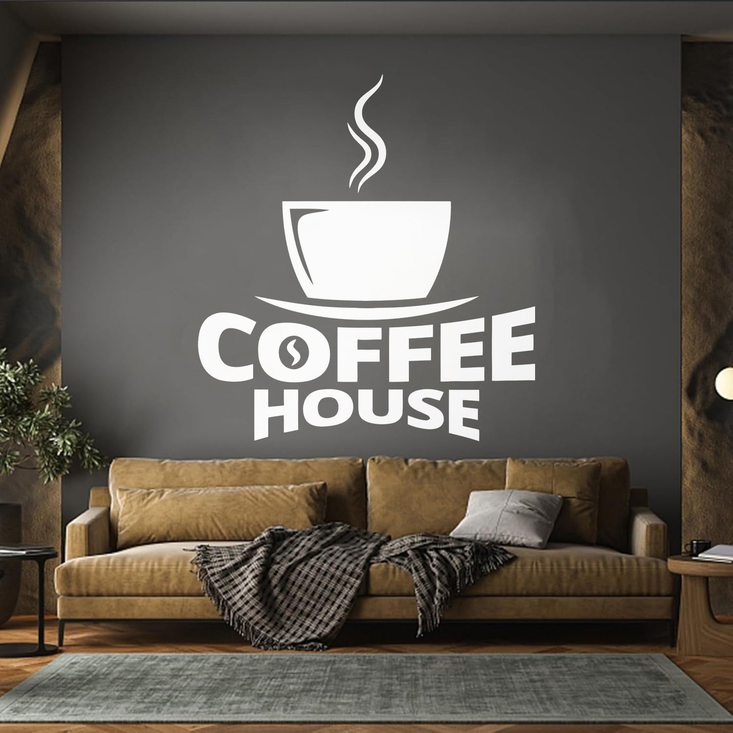 Fine Carving Decals Coffee House Cup Of Coffee Cafe Can Modify And Add Information