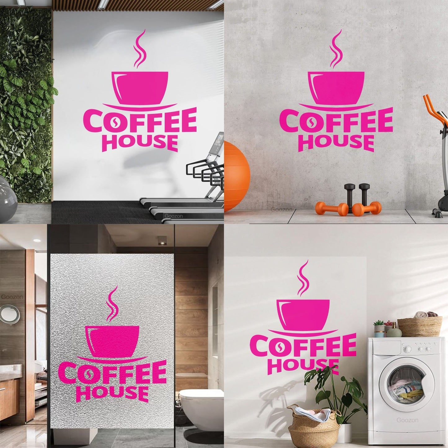 Fine Carving Decals Coffee House Cup Of Coffee Cafe Can Modify And Add Information