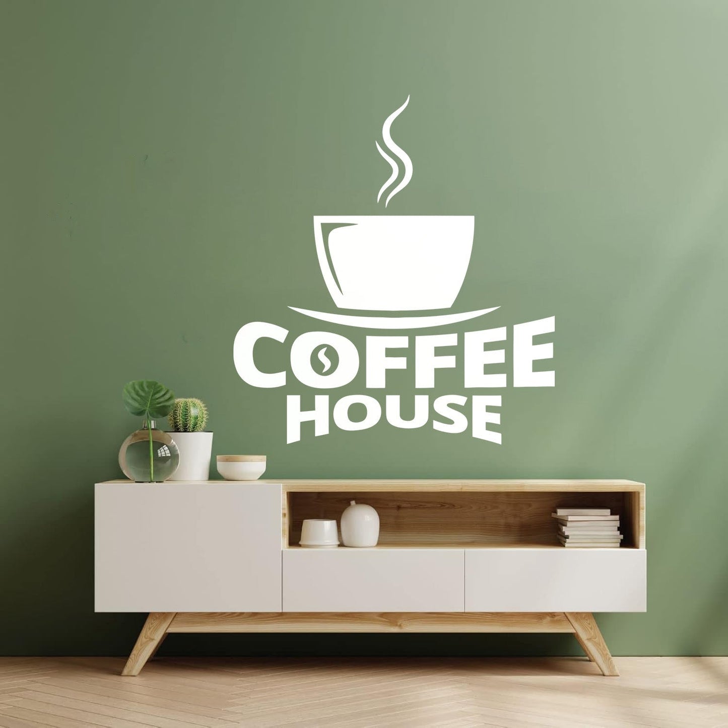 Fine Carving Decals Coffee House Cup Of Coffee Cafe Can Modify And Add Information